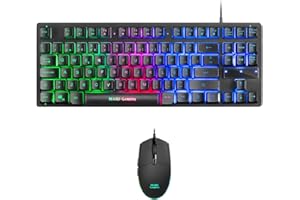 Mars Gaming MCPTKLPT, RGB Combo Tastiera & Mouse 3200DPI, TKL Design, Lingua Portoghese