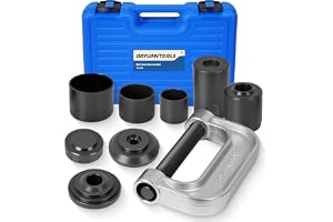 DAYUAN Kulledspress & U fogborttagningsverktygssats, blått fodral | 4-i-1 kulfog och broms ankare stiftverktyg, tar bort och installerar kulledar och ankarstift, 2WD och 4WD-fordon, smidd stål