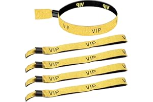 HOLAHOLA 30 Pezzi Braccialetti Discoteca VIP, Bracciali Discoteca VIP per eventi di club, Braccialetti Eventi Oro