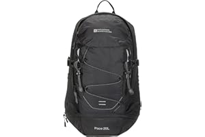 Mountain Warehouse Zaino Pace da 20 litri - zaino compatibile con i sistemi di idratazione, sistema di aerazione posteriore, copertura impermeabile - per viaggi