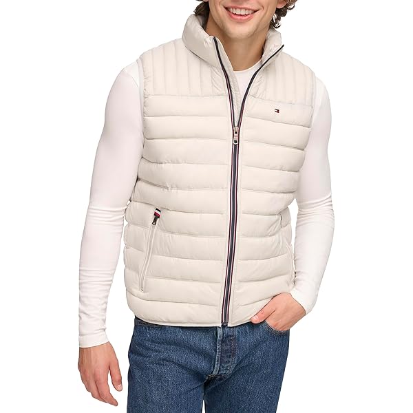 Plus Men's Blue Sleeveless Zippered Puffer Jacket – Urbano Fashion