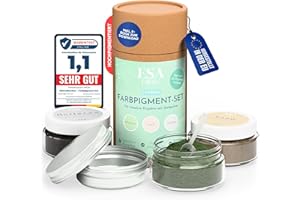 ESACollection I Farbpigmente für Gießpulver I 3 Farben Mintgrün, Sand, Hellgrau á 50g im Set I farbintensiv, leicht dosieren, ungiftig I kompatibel für Gießpulver von keracraft, keraflott, rayher