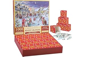 NTMAICHY Advent Calendar 2023 Jigsaw Puzzle, Christmas Advent Calendar Jigsaw Puzzle, 24 Boxes-1008 Pieces Puzzles, Christmas Calendar Enthusiasts Collection Countdown Home Decoration for Adults and Kids