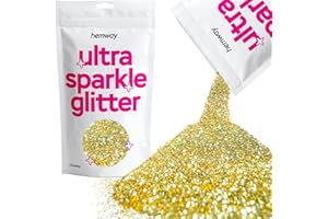 Hemway GROSSE premium Multi Purpose Glitter 1/40 0.025 625 microns 0,6 mm poussière/poudre 100 g / 3,5 oz Couleurs unique pour une utilisation avec de l'artisanat Verre à vin Art