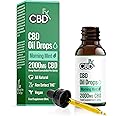 CBDfx 2000mg CBD High Strength Oil, Morning Mint Flavoured CBD Oil, Vegan, Non-GMO, Blended with MCT Oil, Improved Purity, No THC, 30ml (40 Days)