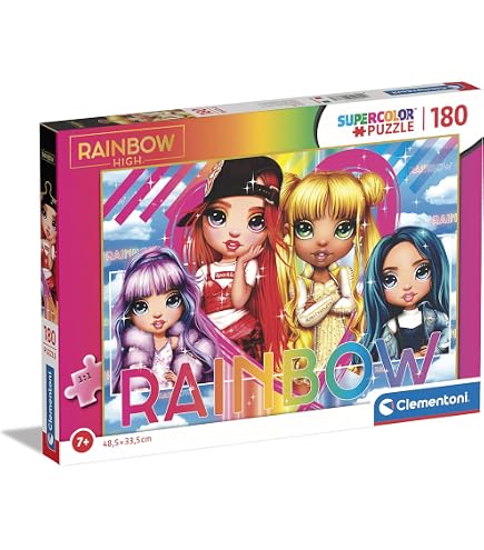 CLEMENTONI- PUZZLE MY Little Pony 104pzs Supercolor Pony-104 Pezzi-Made (W7U) EUR 14,07