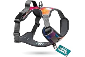 EMBARK PETS Embark Urban Dog Harness, No Pull Dog Harness with 2 Leash Clips, for Medium Dogs anti pull dog harness Front & Back with Control Handle, Adjustable, Soft & Padded