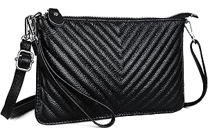 befen torebka damska ze skóry naturalnej, portfel–kopertówka na nadgarstek, mała listonoszka, na ramię, Silver Zipper