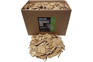 Exstream Astillas de madera para ahumar barbacoa *Más de 16 grandes sabores en 1, 5 y 10 litros* (mezquite 5 litros)