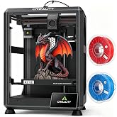 Creality K2 SE 3D Printer with 2kg PLA Filament (Random Color), Supports Multi-Color Printing, CFS Required, 500mm/s, High Sp
