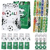 50 Sacchetti Regalo a Tema Calcio, Sacchetti Di Plastica per