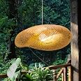 Retro Bambus Kronleuchter – 30 Cm, E27, Verstellbare Länge, Für Restaurant, Wohnzimmer, Flur
