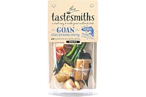 THE TASTESMITHS Goan Fish Prawn Tastesmiths DIY Curry Kit with Fresh Ingredients To Make an Authentic Indian Curry Recipe and Heat Guide Included | Serves 2-3