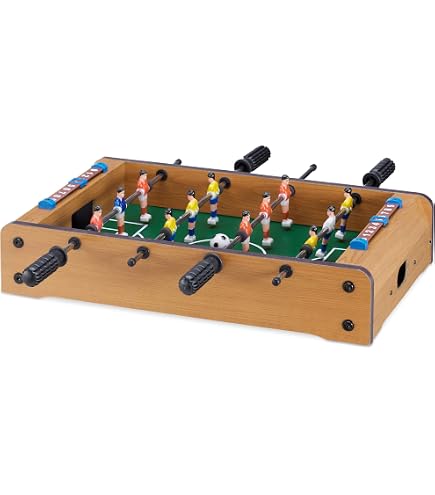 Jeu de baby-foot classique en bois de 32 cm pour enfants, divertissement sportif Jeu de baby-foot classique en bois de 32 cm pour enfants, divertissement sportif
