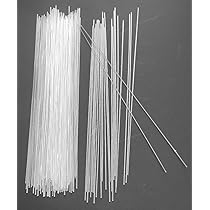 50Pcs Soft Acrylic Round Dowel Rods - 1/8" X 12", Natural Food-Grade For DIY Crafts