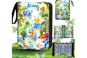 IUSPUYT Raccoglitore Carte 900,Album Carte 18 Tasche 50 Pagine,PU Trasparente Impermeabile,Adatto per le Carte Gioco e Poker,Regalo per Bambini