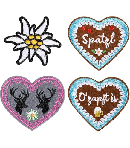 Toppa Termoadesiva Edelweiss – Fiore Di Stoffa Ricamato – 5,3 X 4 Cm - 5