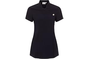 PROLUXE Press Stud Salon Tunic - Belleza Peluquería Masaje Terapeuta SPA Salud Trabajo Uniforme de uñas
