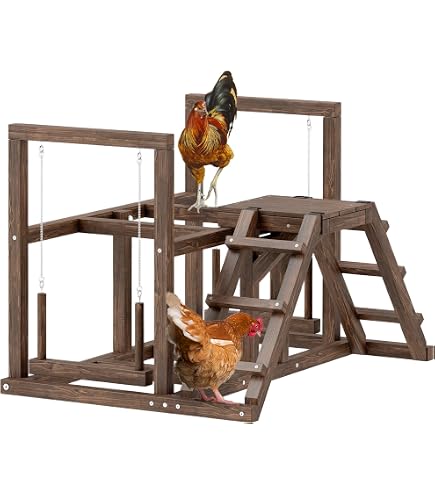 Vogelspielplatz Aus Metall – Zusammenklappbar, 34,3x41,9x47 Cm, Mit Sitzstangen, Leitern & Näpfen