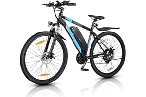 AOIHO Electric Bike, 27.5" Electric Mountain Bike with 48V 624Wh Removable Battery 55NM 250W Powerful Motor, Professional 21-Speed, E Bike with LCD Display