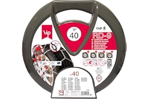 RD9 - Schneeketten aus Metall mm, Größe Nr. 40, 2 Stück, inkl. Handschuhe