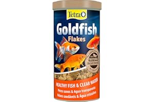 Tetra Goldfish Flakes - Alimento para todos los peces dorados y otros peces de agua fría, 1 L