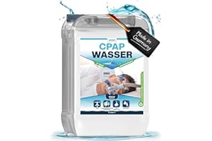 5L Qindoo CPAP Wasser für Luftbefeuchter I Sauerstoff-Geräte, Inhalator, bi destilliertes Wasser für medizinische Zwecke CPAP (5 Liter)