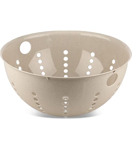 PALSBY L Seihe 280 Mm / 5 Liter – Nature Ash Grey, BPA-frei, Spülmaschinenfest, Aus Melamin