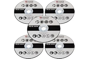 FIXEDBYU Parkside - 5 x disco abrasivo per smerigliatrice angolare a batteria Parkside PWSA 12 B1 LIDL IAN 312027 (set da 5)