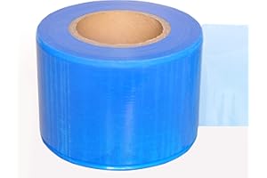 FDD4U Barrier Film - All Purpose Barrier Tape for Medical, Dental, Beauty & Tattoo Instruments - Protective Film for Tattoo Pens, Dental Handpieces, & More - Blue Barrier Film Roll with 1200 Sheets