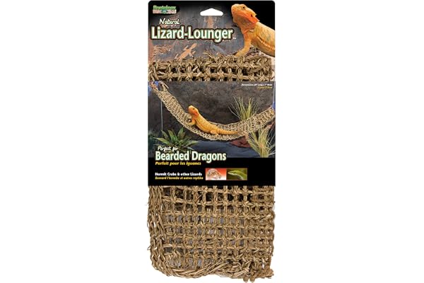 Penn-Plax Chaise Longue en Forme de lézard Naturel, Taille XL