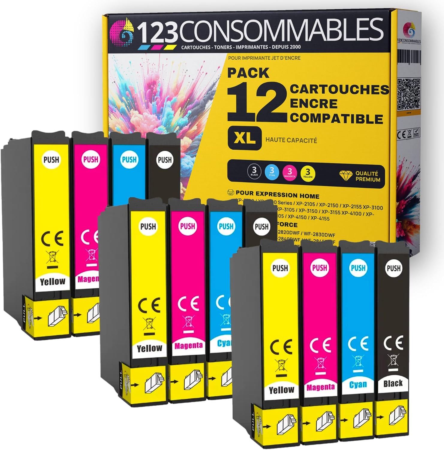 Retour d'Expérience & Bilan Utilisateur : 123CONSOMMABLES Pack 12 Cartouches d encre po