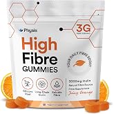 Physis Fibre Gummies 3000mg - High Fibre Supplement | Natural Inulin Soluble Fiber | Chicory Root Digestive System Support | 