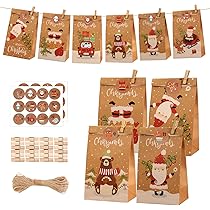 Yomisee Adventskalender Zum Befüllen - 24 Tüten Mit Aufklebern & Deko
