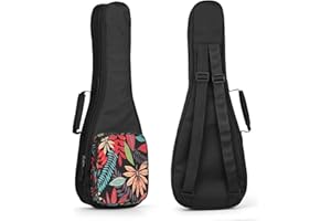 SHANNA Funda Ukelele Soprano, Concierto Bolsa Acolchada Ukelele, Ukeleles Estuches y Fundas, Grueso y Funda para Ukeleles con Cremallera Deslizante Mejorada