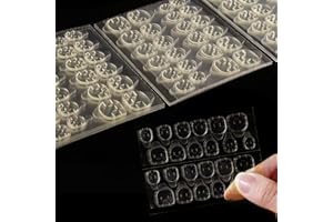 IMPODITIONGS 360 Pcs Doppelseitiger Nagelkleber Aufkleber Transparent, Nagel Klebepads, Transparent Jelly Gel Tape Adhesive Tabs für DIY Maniküre Dekoration