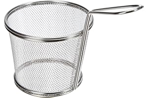 LACOR Frittierkorb rund, Edelstahl, Grau, 12 cm