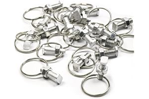 HONGCI Lot de 20 boulons et rondelles 'serre', accessoires pour tête coupée, écrous et boulons en aluminium, fabrication d'ancrage de maison verte, fixation de plantes en pot