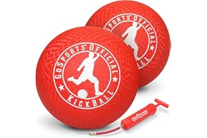 GoSports Official Pelota de Kickball con Bomba (Pack de 2), 25,4 cm