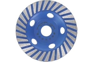 PRODIAMANT Meule Diamant 125 x 22,2 x 24 mm - Qualité professionnelle pour Béton, Granit, Pierre, Marbre, Pierre, Maçonnerie, Brique, Crépi, Béton ciré, universel