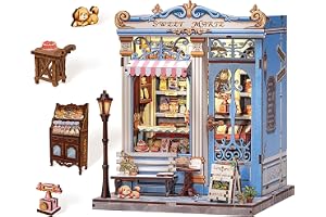 Book Nook Kit for Adult and Teens, French Dessert Miniature House Kit