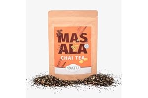 BATU Te Chai Granel | Premium | 500g | Origen Assam, India | 100% ingredientes naturales | Receta te chai latte : Añadir al te negro chai, un poco de leche