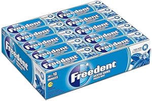 FREEDENT - Chewing-gum Menthe Givrée sans sucres - Grand format contenant 30 paquets de 10 dragées - Préparez la rentrée - 420g