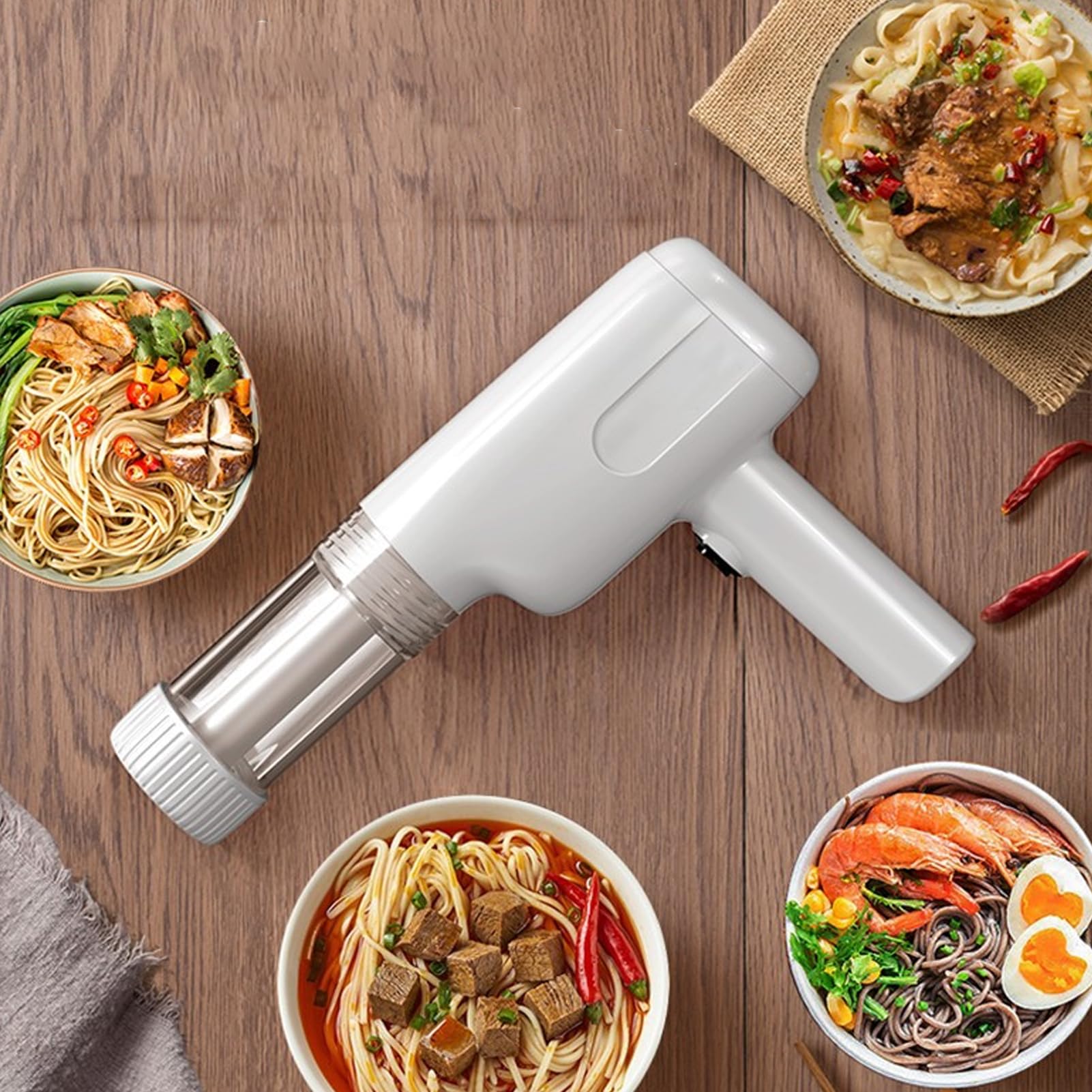 VBM Handheld Electric Pasta Maker: Portable and Easy to Clean