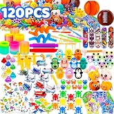 NATISSTEKE Children's Birthday Pinata Filler, 120 Pieces Details Children's Birthday Party Toys Bulk Carnival Easter Hallowee