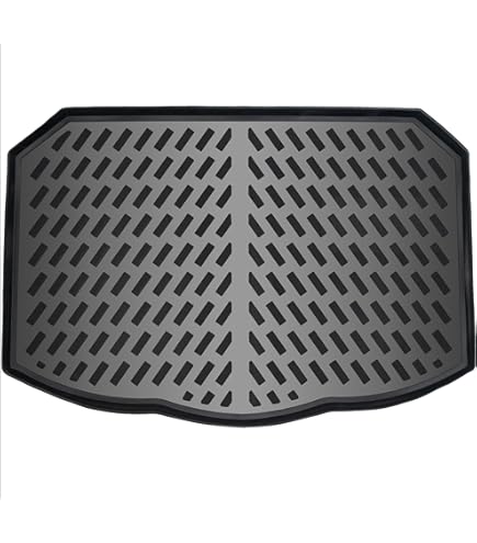 ELMASLINE Kofferbakmat voor Mercedes-Benz C-Klasse W204 2007-2014 (limousine) | Extra hoge 5 cm rand | 3D rubberen kofferbakmat