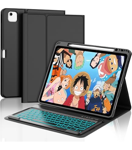 IVEOPPE Tastiera Cover Per IPad Air 13 Pollici (M2 2024/M3 2025) Con Touchpad E Retroilluminazione – Italiano QWERTY, Staccabile, Portapenna, Nero