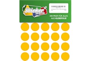 WP KLEBEPUNKTE 30 MM 120 Klebepunkte, 30 mm, gelb, aus PVC Folie, wetterfest, Markierungspunkte Kreise Punkte Aufkleber