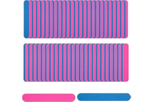 Opopark 200 Stück Nagelfeilen, Doppelseitige Nagelfeile 180/240, waschbare und wiederverwendbare Nagelfeilen, Profi Nagel Feilen, Professionelle Care Nagelfeilen für Nagelstudio und Zuhause