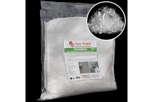 POLIFIBRAS de Tecno Prodist, fibras 12 mm para hormigón, mortero o yeso - Polipropileno (Pp) - Refuerzo y resistencia, evita la fisuración - rápida y homogénea dispersión de la mezcla (1 Bolsa 500 gr)